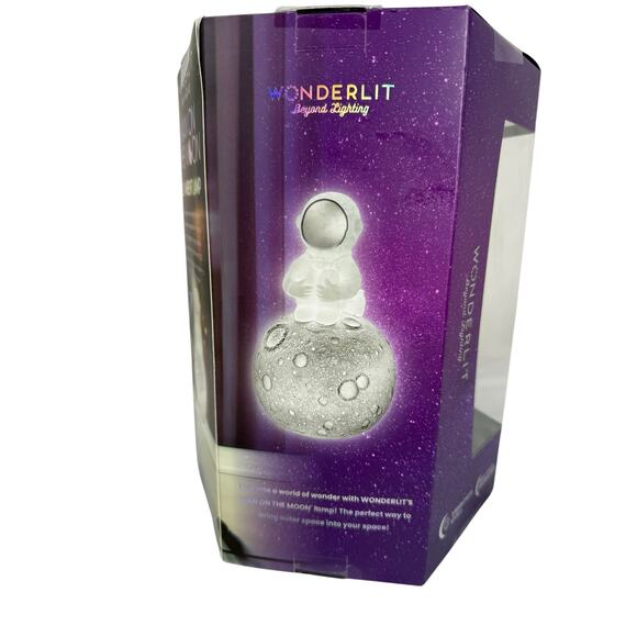 NIB Wonderlit Man on the moon LED Ambient Lamp - Picture 5 of 6